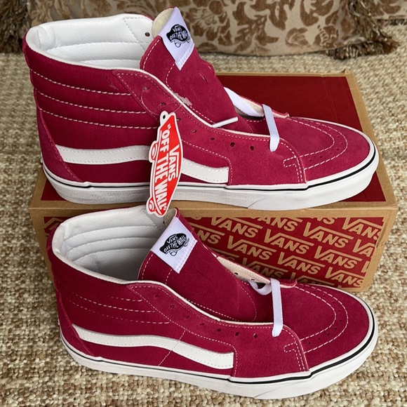 Vans Sk8-Hi Cerise/True White Men’s - Picture 3 of 16